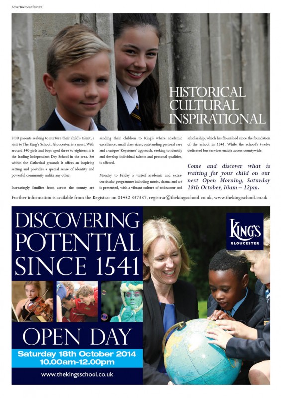 Kings School full page weekend