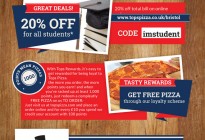 Tops Pizza Full Page Student Guide Loyalty Offer