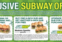 Subway Vouchers