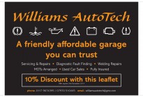 Williams Autotech A5 Leaflet